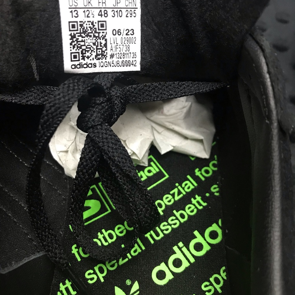 adidas Originals Samba Deco SPZL Black/Lucid Lime 13M IF5738 NWT DS OG BOX - Picture 11 of 14